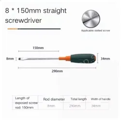 Slotted screwdriver 8*150