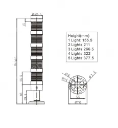 Combined warning lights NLT-50（5F）