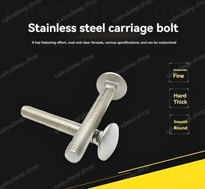 Big head carriage bolt M6*130