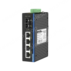 1 Port 100M F(x) + 4 Ports 10/100M T(x) Din-Rail Unmanaged Industrial Ethernet Switch