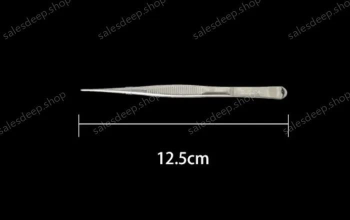 Stainless steel tweezers Straight tip (304 models) 12.5cm