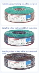 LED light connecting cable 18AWG*3 and (34/0.16TS)