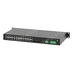 2 Ports 100M FX + 24 Ports 10/100M RJ45 Rack-mount Managed Industrial Ethernet Switch