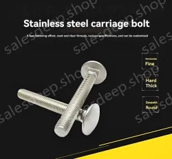 Big head carriage bolt M6*100